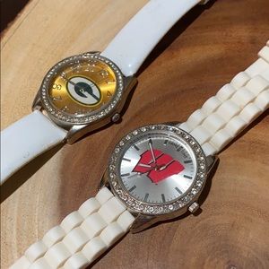 Two WI women’s watches - badgers & GB Packers